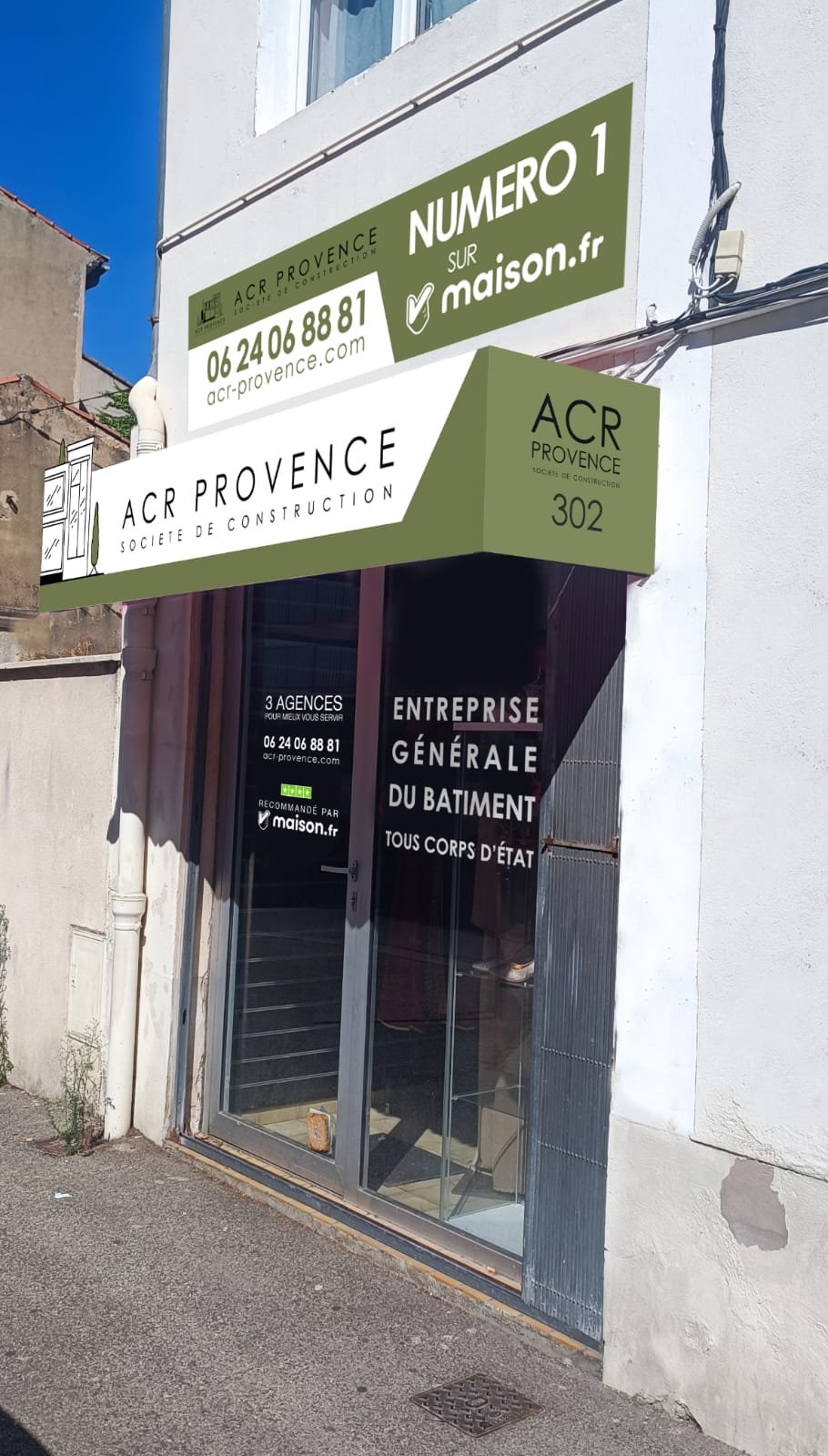 Accueil 32 Entrée de l'entreprise ACR Provence à Cavaillon